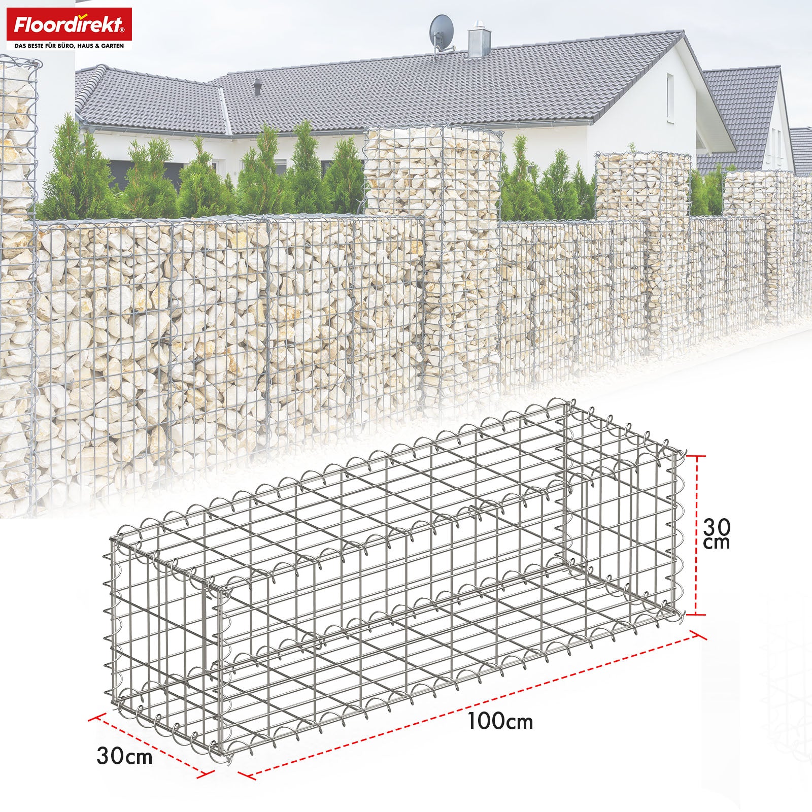 Schanskorf | Lenox | Gegalvaniseerd stalen mand voor decoratieve privacyschermen en tuinprojecten