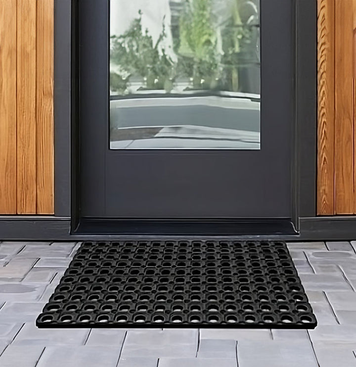 Floordirekt Schoonloopmat Rhine, wasbare en effectieve vloermat, vuilvangmat met antislip achterkant, deurmat in vele maten en kleuren, zwart, 135 x 200 cm Floordirekt Schoonloopmat Rhine, wasbare en effectieve vloermat, vuilvangmat met antislip achterkant, deurmat in vele maten en kleuren, zwart, 135 x 200 cm