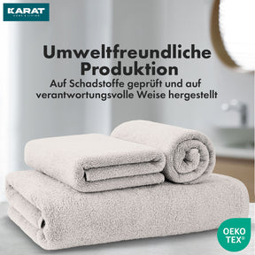 Bay handdoekset | 8-delige set van 100% katoenen handdoeken | 2 x badhanddoek, 2 x handdoek en 4 x zeepdoekje