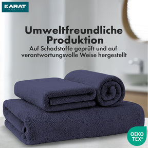 Bay handdoekset | 8-delige set van 100% katoenen handdoeken | 2 x badhanddoek, 2 x handdoek en 4 x zeepdoekje