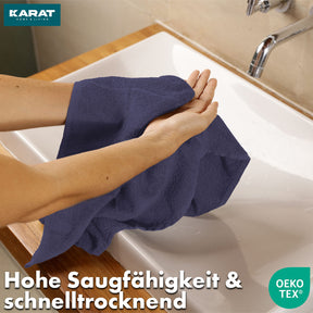 Bay handdoekset | 8-delige set van 100% katoenen handdoeken | 2 x badhanddoek, 2 x handdoek en 4 x zeepdoekje