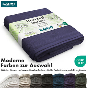 Bay handdoekset | 8-delige set van 100% katoenen handdoeken | 2 x badhanddoek, 2 x handdoek en 4 x zeepdoekje