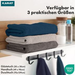 Bay handdoekset | 8-delige set van 100% katoenen handdoeken | 2 x badhanddoek, 2 x handdoek en 4 x zeepdoekje