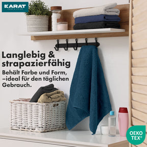Bay handdoekset | 8-delige set van 100% katoenen handdoeken | 2 x badhanddoek, 2 x handdoek en 4 x zeepdoekje