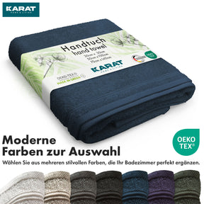 Bay handdoekset | 8-delige set van 100% katoenen handdoeken | 2 x badhanddoek, 2 x handdoek en 4 x zeepdoekje