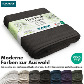 Bay handdoekset | 8-delige set van 100% katoenen handdoeken | 2 x badhanddoek, 2 x handdoek en 4 x zeepdoekje