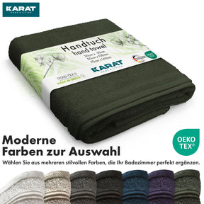 Bay handdoekset | 8-delige set van 100% katoenen handdoeken | 2 x badhanddoek, 2 x handdoek en 4 x zeepdoekje
