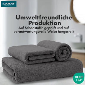 Bay handdoekset | 8-delige set van 100% katoenen handdoeken | 2 x badhanddoek, 2 x handdoek en 4 x zeepdoekje