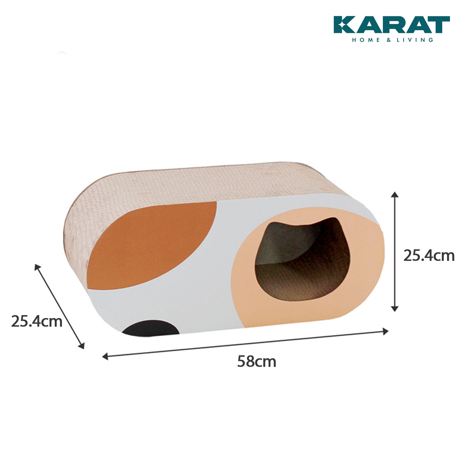 Krabplank voor katten | Krabmeubel van kwaliteitskarton | Krabplank in drie designs