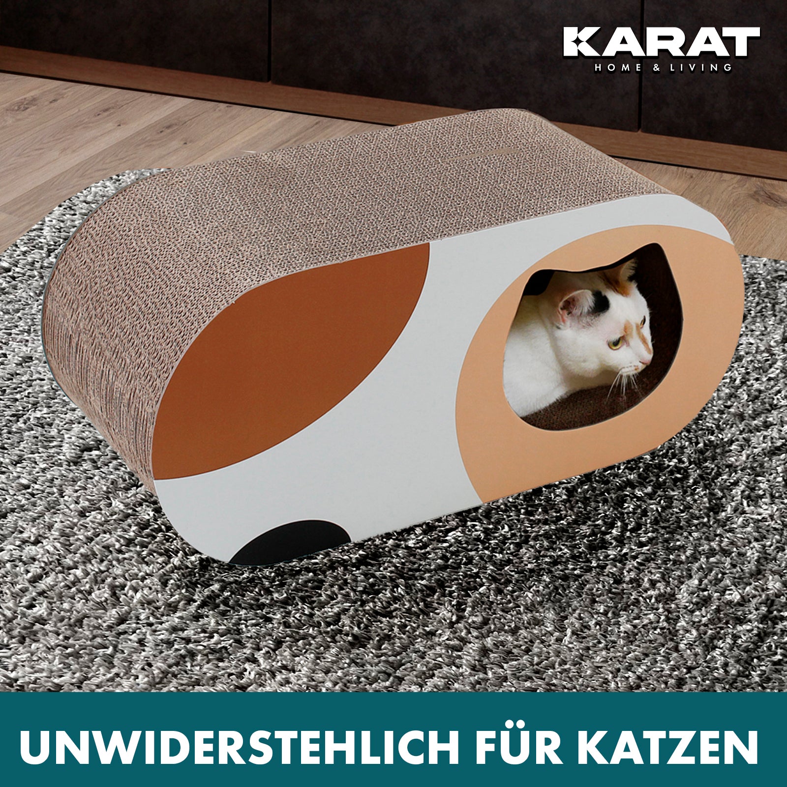 Krabplank voor katten | Krabmeubel van kwaliteitskarton | Krabplank in drie designs