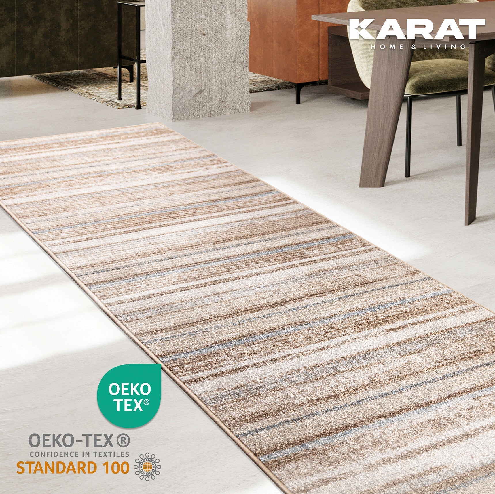 ✂ Vloerkleed op maat | Amalfi | Modern woonkamer tapijt | Breedte: 80 cm