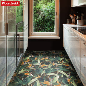 3D CV vloeren | Strelitzia 536M | Vinyl vloeren met een tropisch design in een realistische tegel look