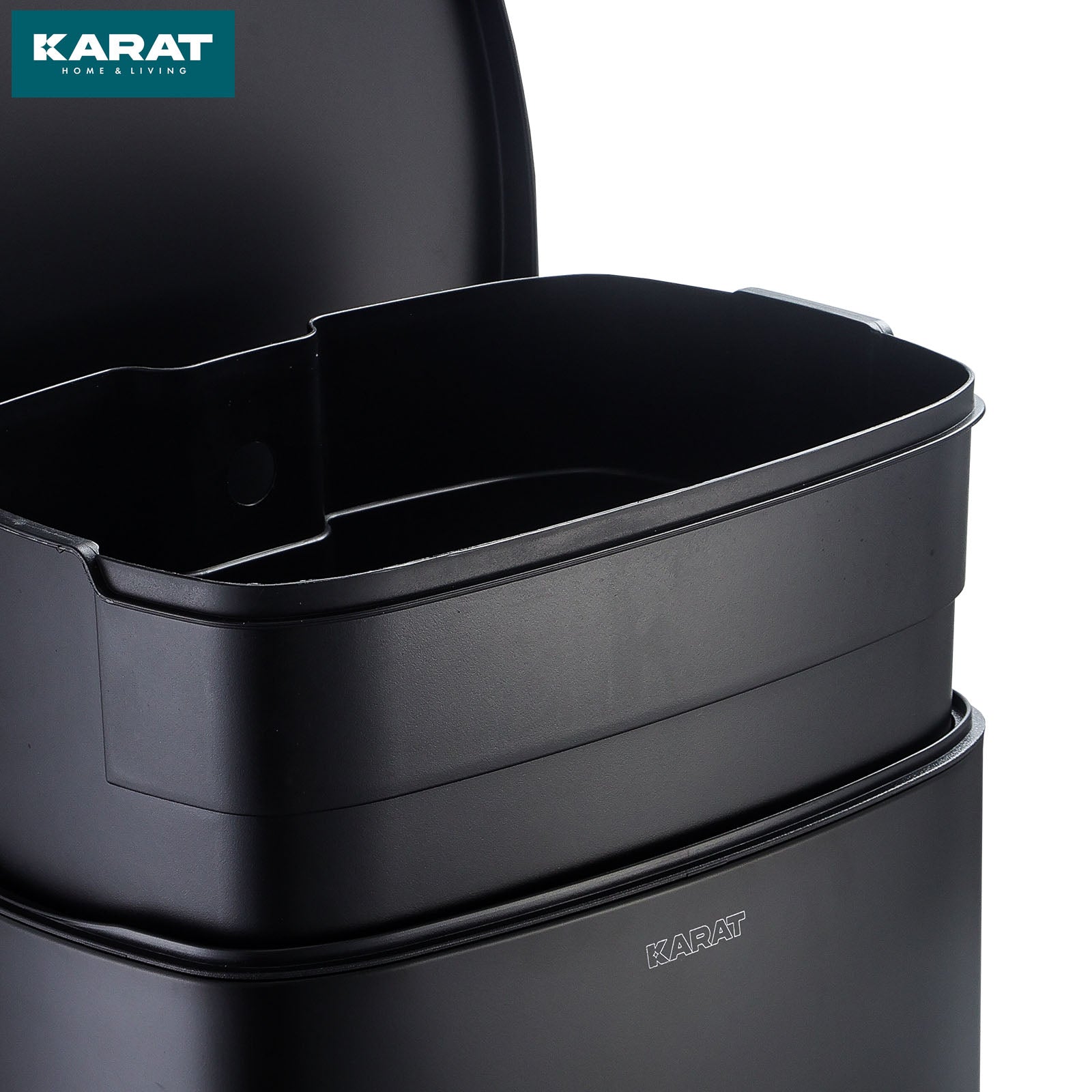 Afvalbak Dustin | edelstaal | automatisch sluiten | 30 of 50 liter
