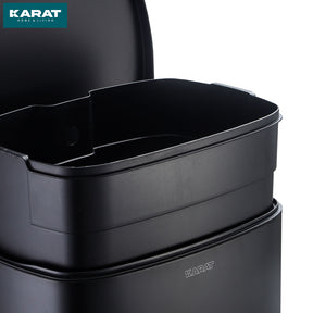 Afvalbak Dustin | edelstaal | automatisch sluiten | 30 of 50 liter