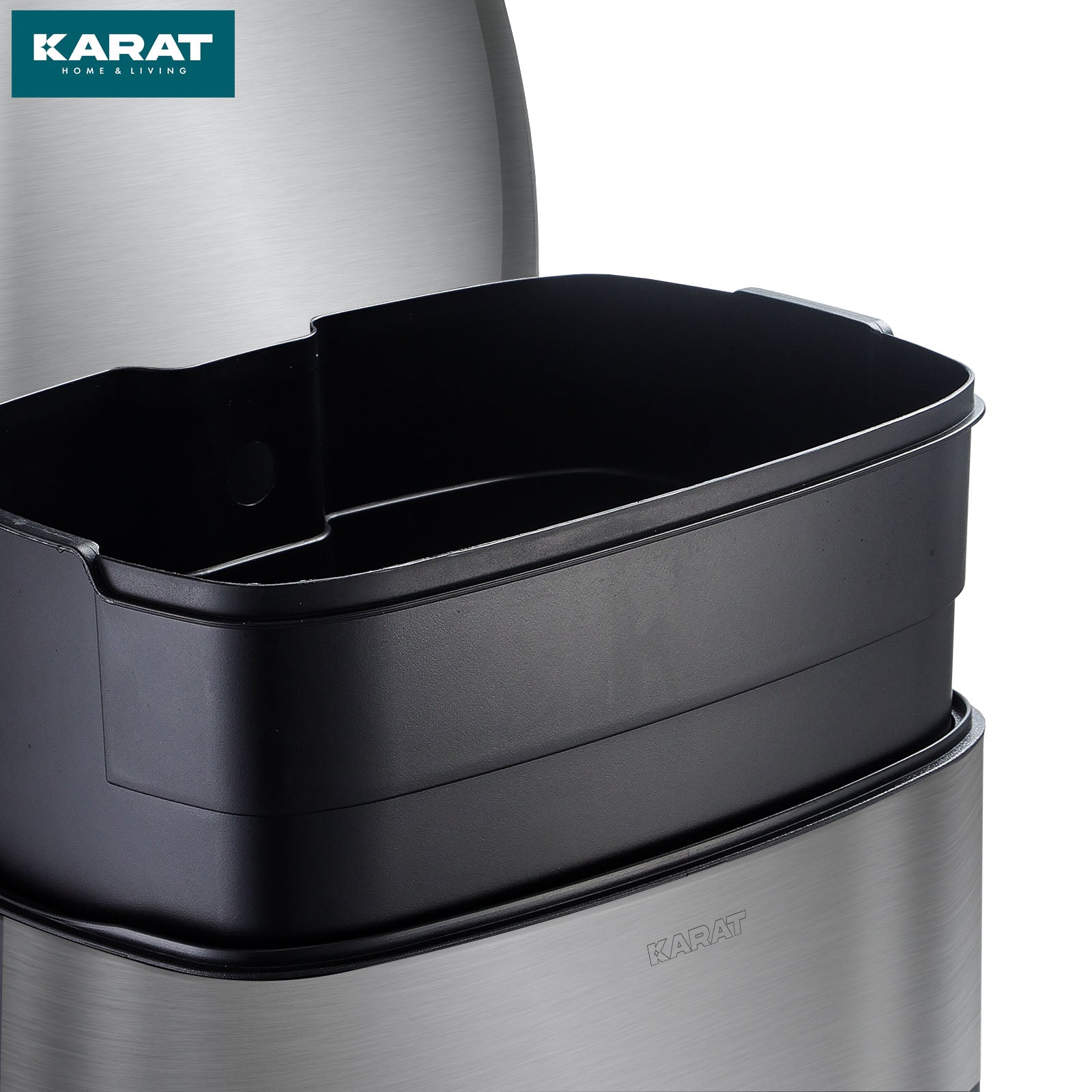 Afvalbak Dustin | edelstaal | automatisch sluiten | 30 of 50 liter