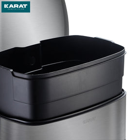 Afvalbak Dustin | edelstaal | automatisch sluiten | 30 of 50 liter