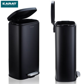 Afvalbak Dustin | edelstaal | automatisch sluiten | 30 of 50 liter