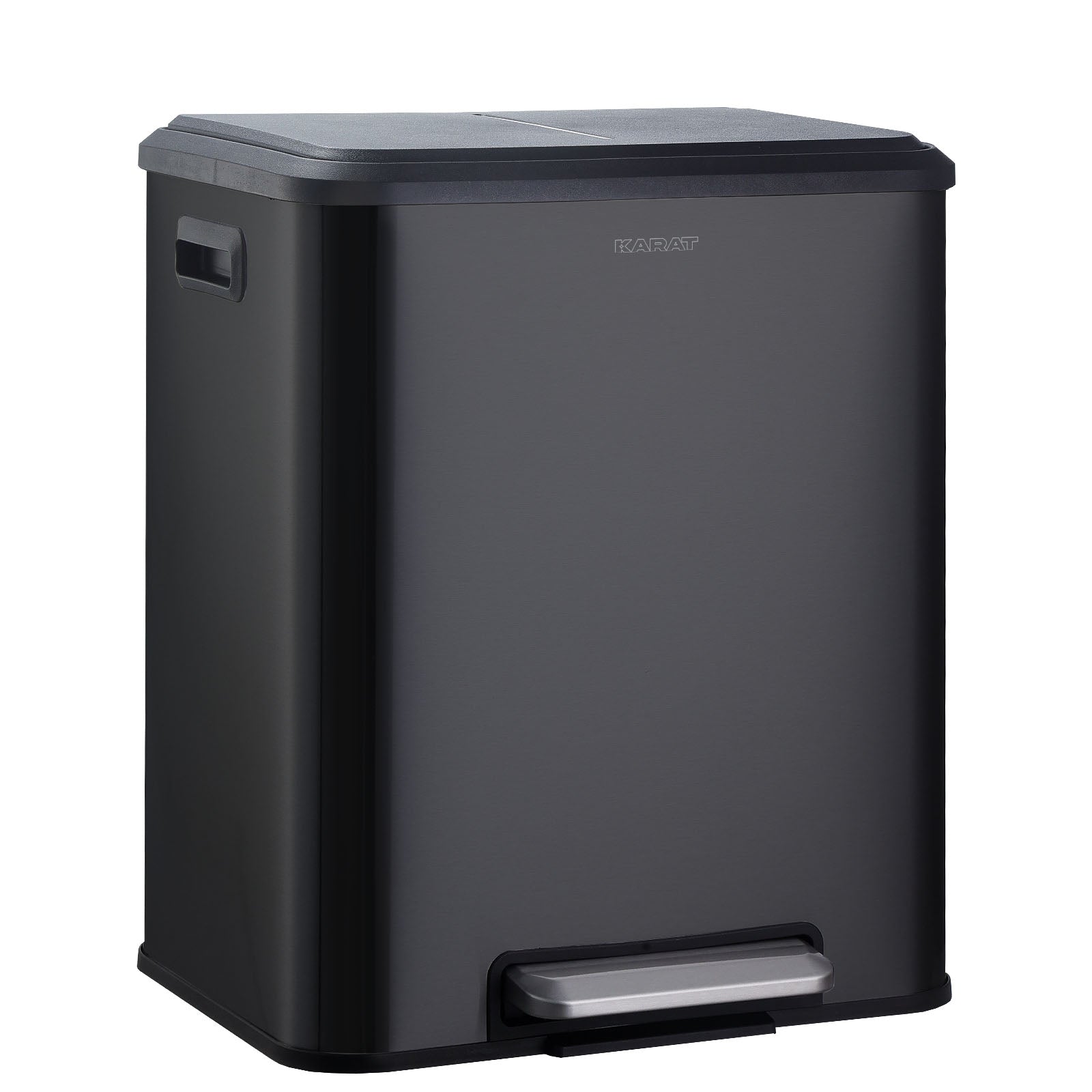 Afvalemmer | Jack | 30 L inhoud | 2-weg afvalscheiding | soft-close & pedaal | roestvrij staal of zwart