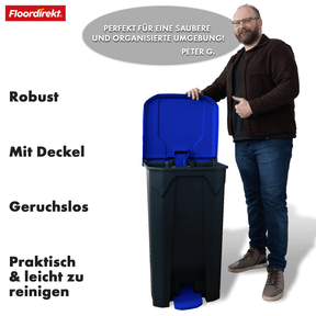 Afvalemmer | Olaf | Robuuste step-on afvalemmer | Voor huishoudelijk, kantoor & commercieel gebruik | Diverse kleuren & maten