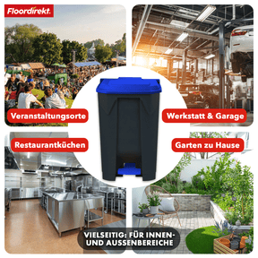 Afvalemmer | Olaf | Robuuste step-on afvalemmer | Voor huishoudelijk, kantoor & commercieel gebruik | Diverse kleuren & maten
