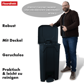 Afvalemmer | Olaf | Robuuste step-on afvalemmer | Voor huishoudelijk, kantoor & commercieel gebruik | Diverse kleuren & maten