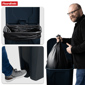 Afvalemmer | Olaf | Robuuste step-on afvalemmer | Voor huishoudelijk, kantoor & commercieel gebruik | Diverse kleuren & maten