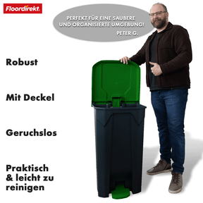 Afvalemmer | Olaf | Robuuste step-on afvalemmer | Voor huishoudelijk, kantoor & commercieel gebruik | Diverse kleuren & maten