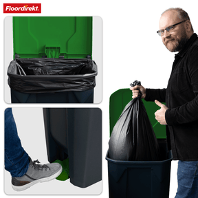Afvalemmer | Olaf | Robuuste step-on afvalemmer | Voor huishoudelijk, kantoor & commercieel gebruik | Diverse kleuren & maten
