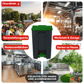 Afvalemmer | Olaf | Robuuste step-on afvalemmer | Voor huishoudelijk, kantoor & commercieel gebruik | Diverse kleuren & maten