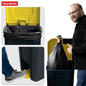 Afvalemmer | Olaf | Robuuste step-on afvalemmer | Voor huishoudelijk, kantoor & commercieel gebruik | Diverse kleuren & maten