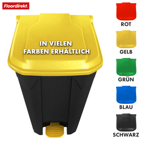 Afvalemmer | Olaf | Robuuste step-on afvalemmer | Voor huishoudelijk, kantoor & commercieel gebruik | Diverse kleuren & maten