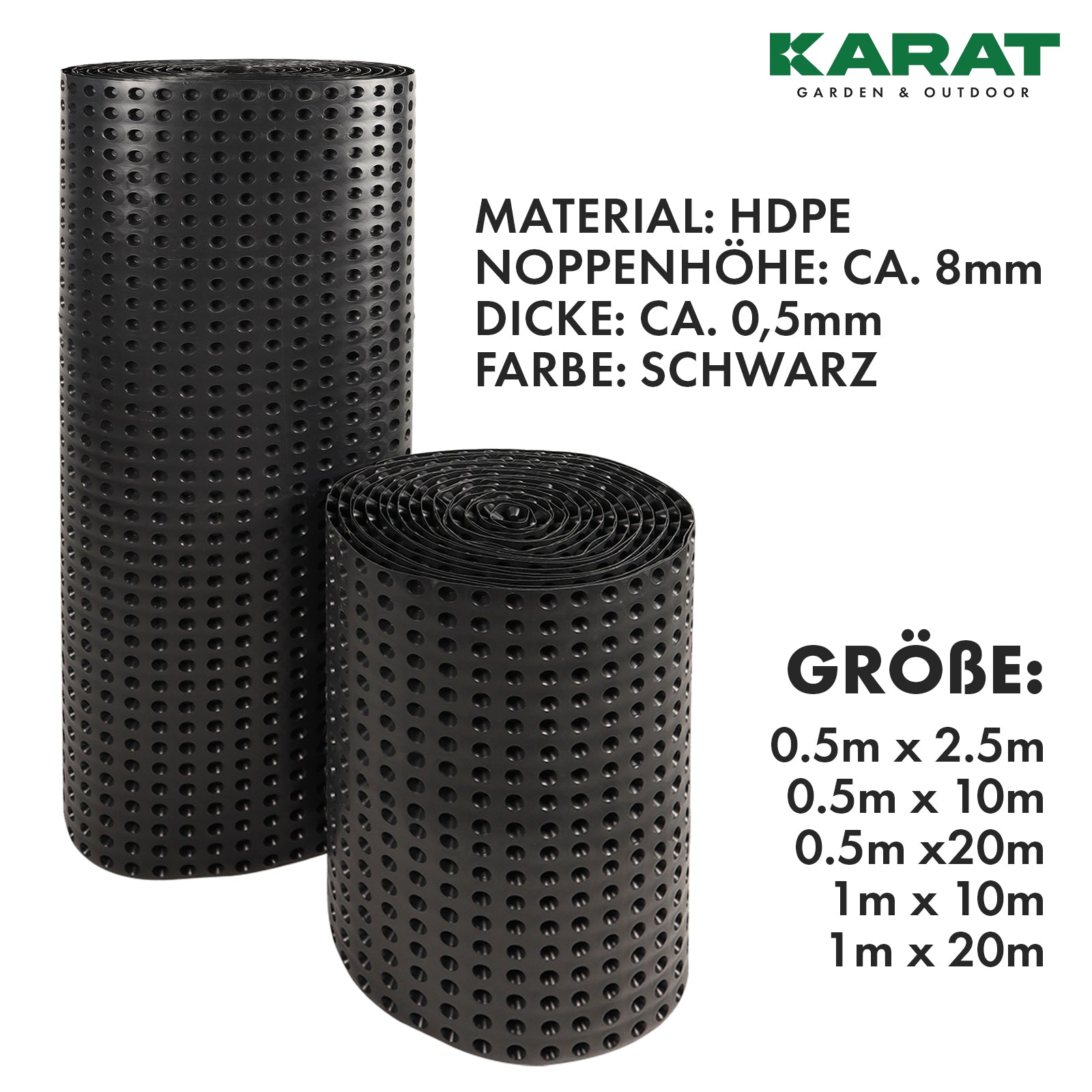 Noppenfolie 50 cm x 100 meter kopen Noppenfolie 50 cm x 100 meter kopen