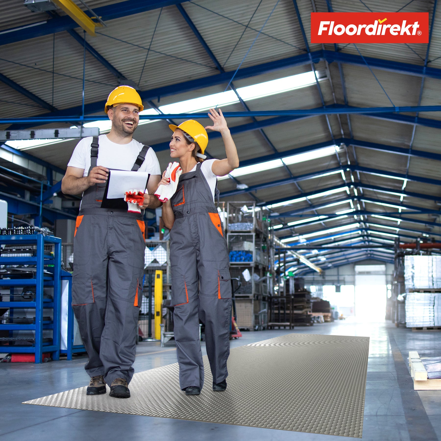 PVC-vloerbedekking | Hexagon | Robuuste vinylvloer van 2 mm, onderhoudsvriendelijk en antislip | Verkrijgbaar in verschillende kleuren