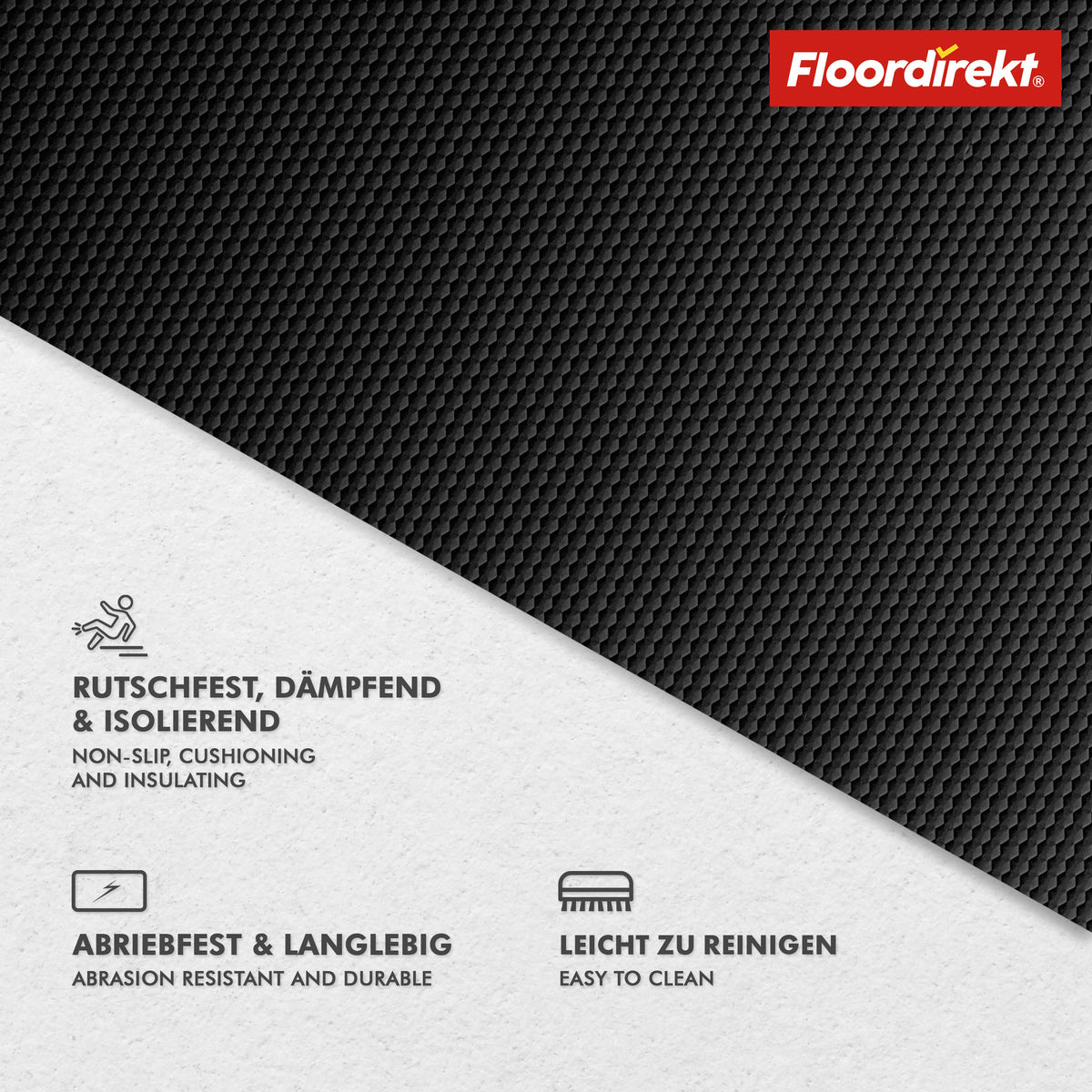 PVC-vloerbedekking | Hexagon | Robuuste vinylvloer van 2 mm, onderhoudsvriendelijk en antislip | Verkrijgbaar in verschillende kleuren