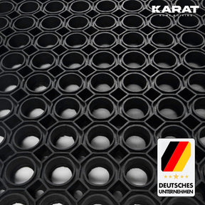 Floordirekt – Rubberen ringmat 'Octo' | Deurmat voor buiten | weerbestendig, antislip | per strekkende meter (16 mm, 60 x 80 cm Floordirekt – Rubberen ringmat 'Octo' | Deurmat voor buiten | weerbestendig, antislip | per strekkende meter (16 mm, 60 x 80 cm