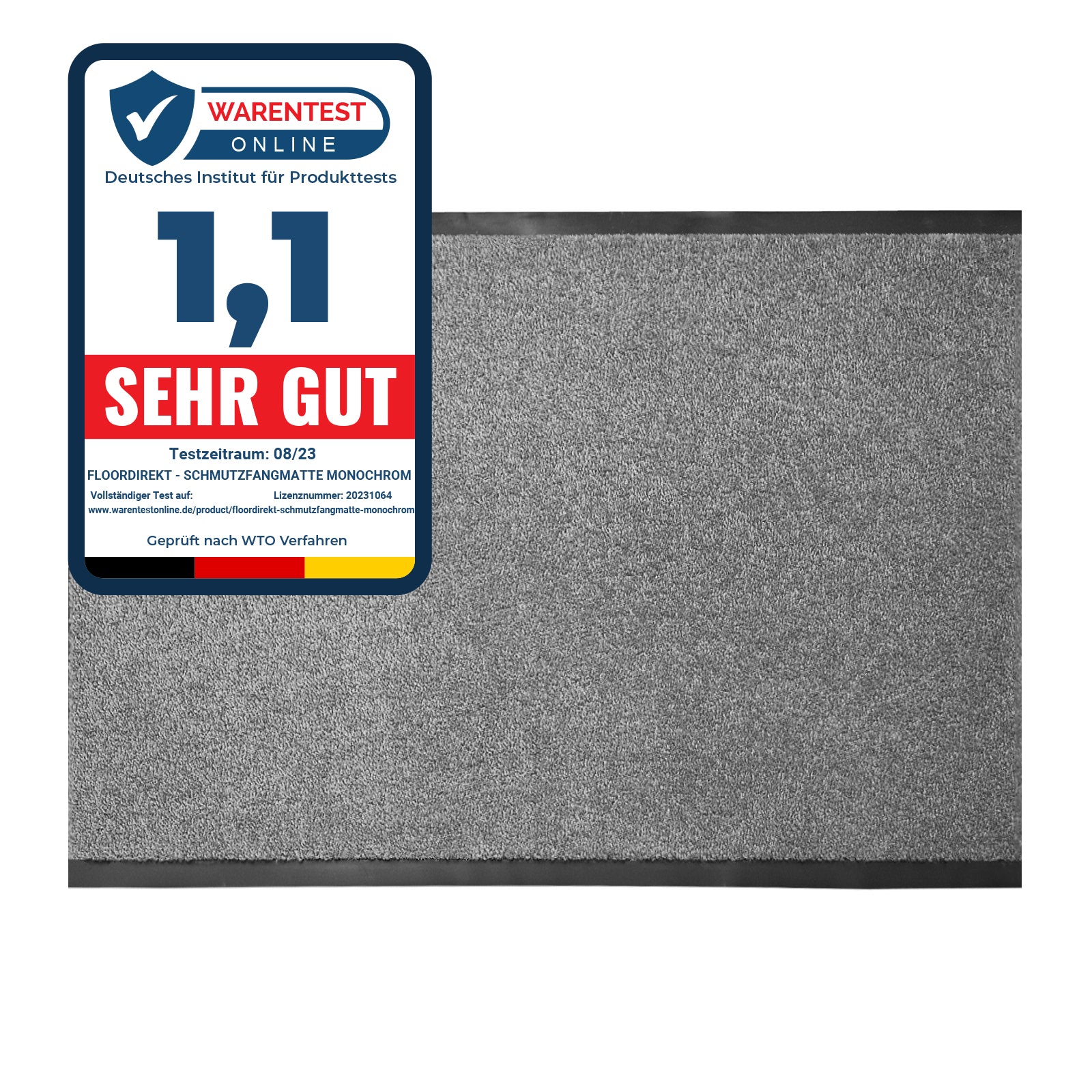 ✂ Vuilvangmat Monochrom | Kleur briljant | gemaakt om te passen