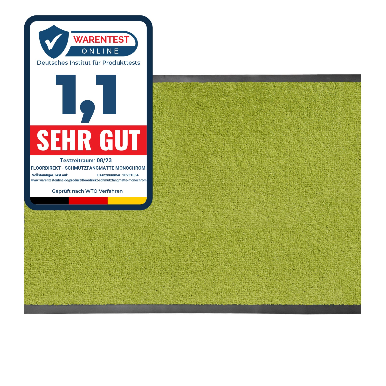 ✂ Vuilvangmat Monochrom | Kleur briljant | gemaakt om te passen