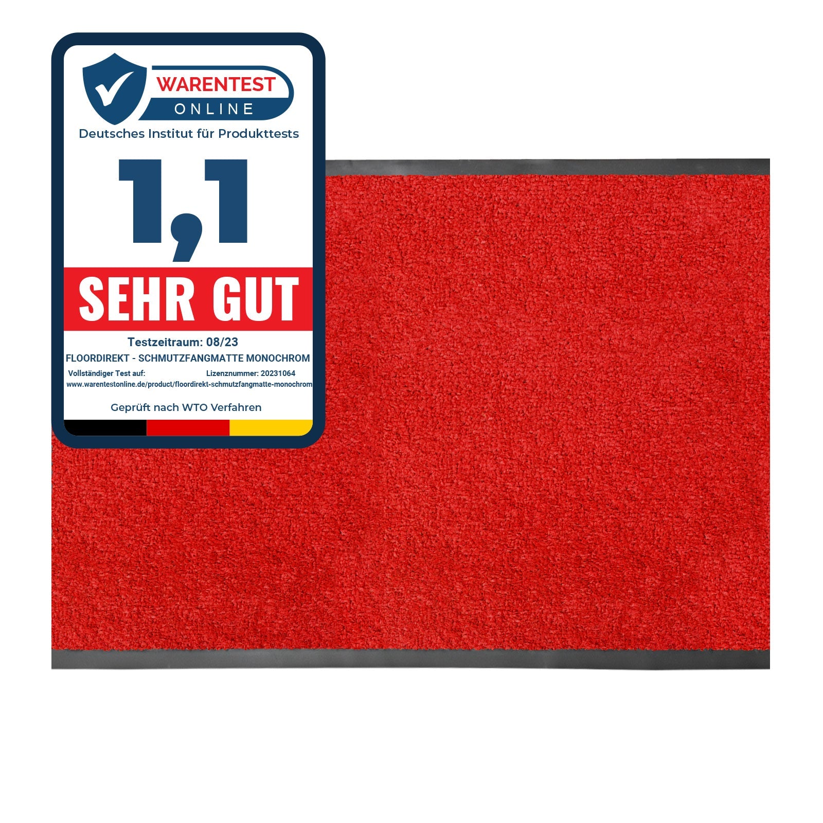 ✂ Vuilvangmat Monochrom | Kleur briljant | gemaakt om te passen