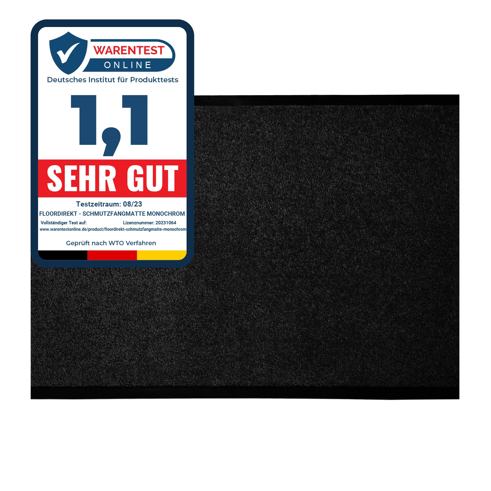 ✂ Vuilvangmat Monochrom | Kleur briljant | gemaakt om te passen