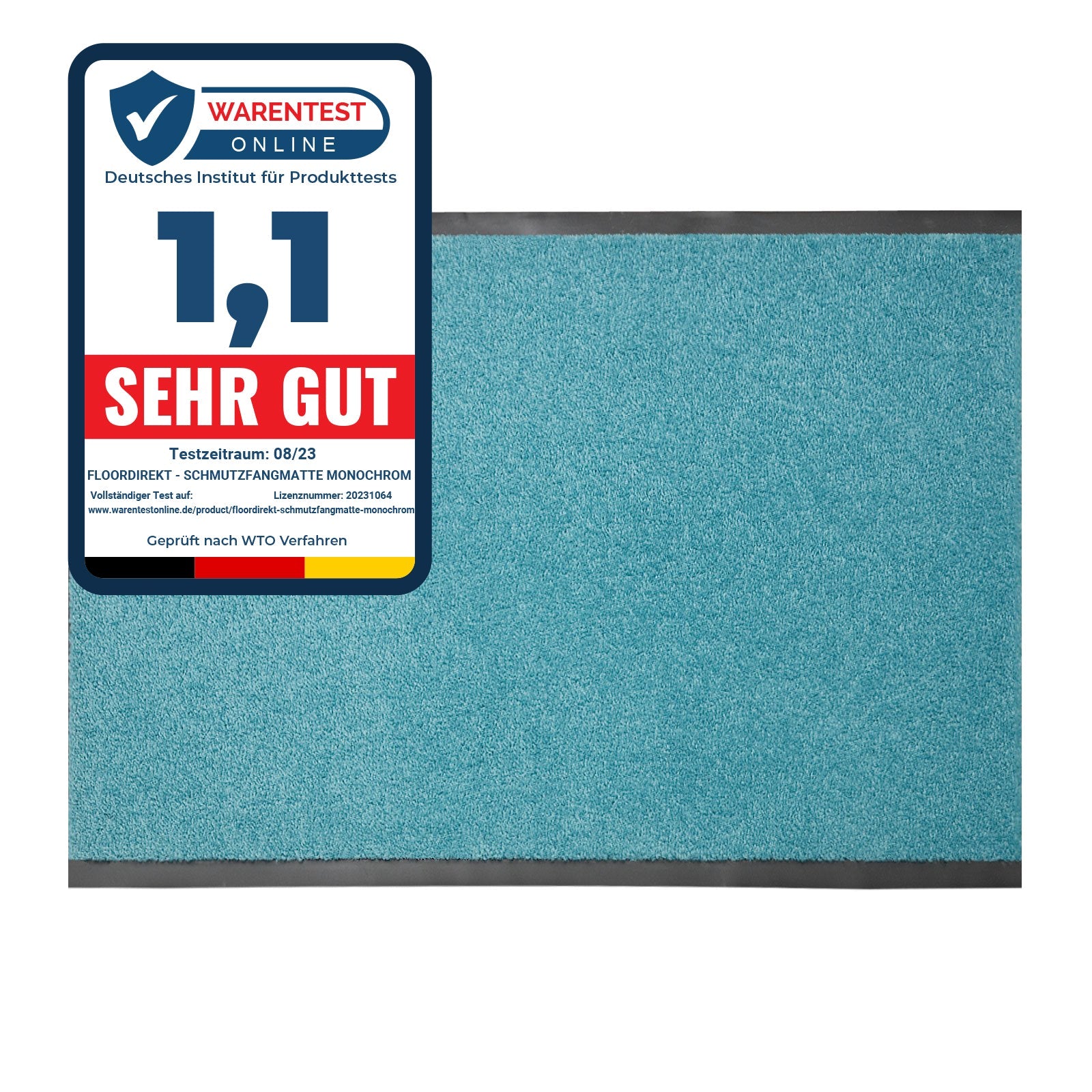 ✂ Vuilvangmat Monochrom | Kleur briljant | gemaakt om te passen