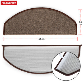 Opstapmat | London Pro | Modern ontwerp | Antislip en gemakkelijk schoon te maken | Halfrond
