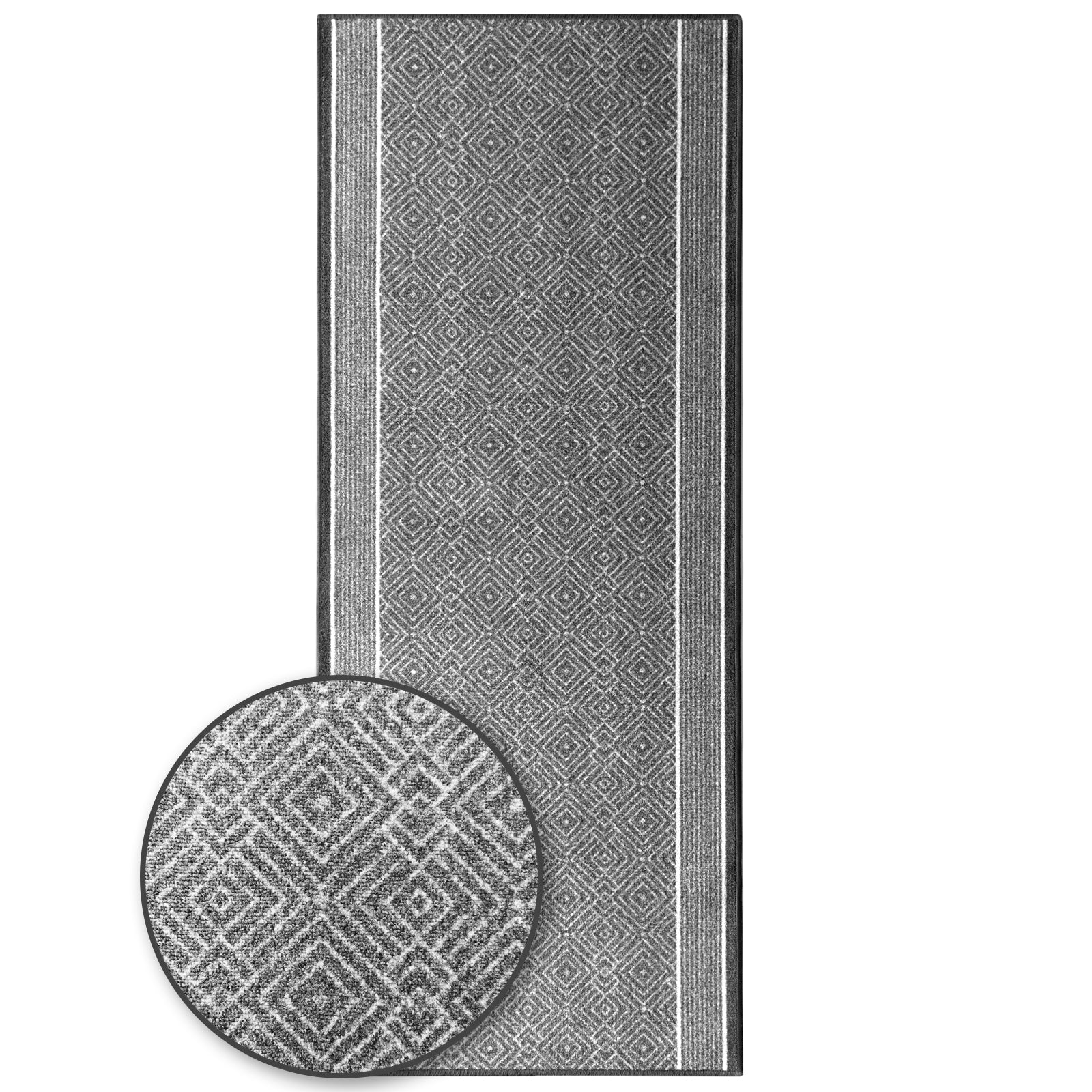 ✂ Tapijtloper op maat | Olymp | Hoogwaardig woonkamertapijt | Modern ruitdesign | Verkrijgbaar in drie kleuren