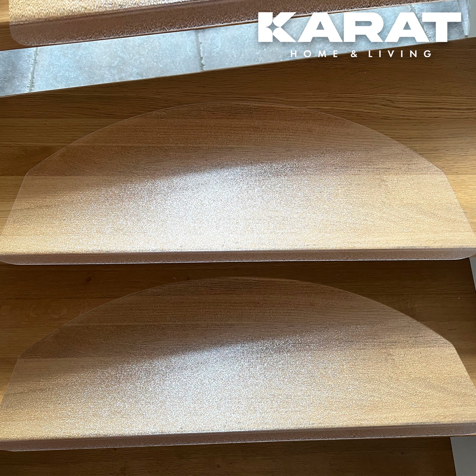 Karat Stufenmatte Via Veneto Stufenteppich Grün Halbrund 23,5 x 65 cm Karat Stufenmatte Via Veneto Stufenteppich Grün Halbrund 23,5 x 65 cm