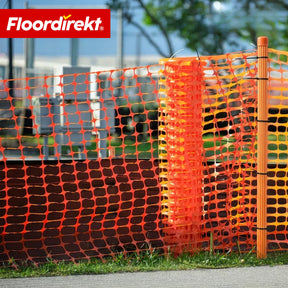 Afzethek Chester set met 20 hekpalen & kabelbinders | bouwheknet 30 m / 50 m | tuin- & waarschuwingshek
