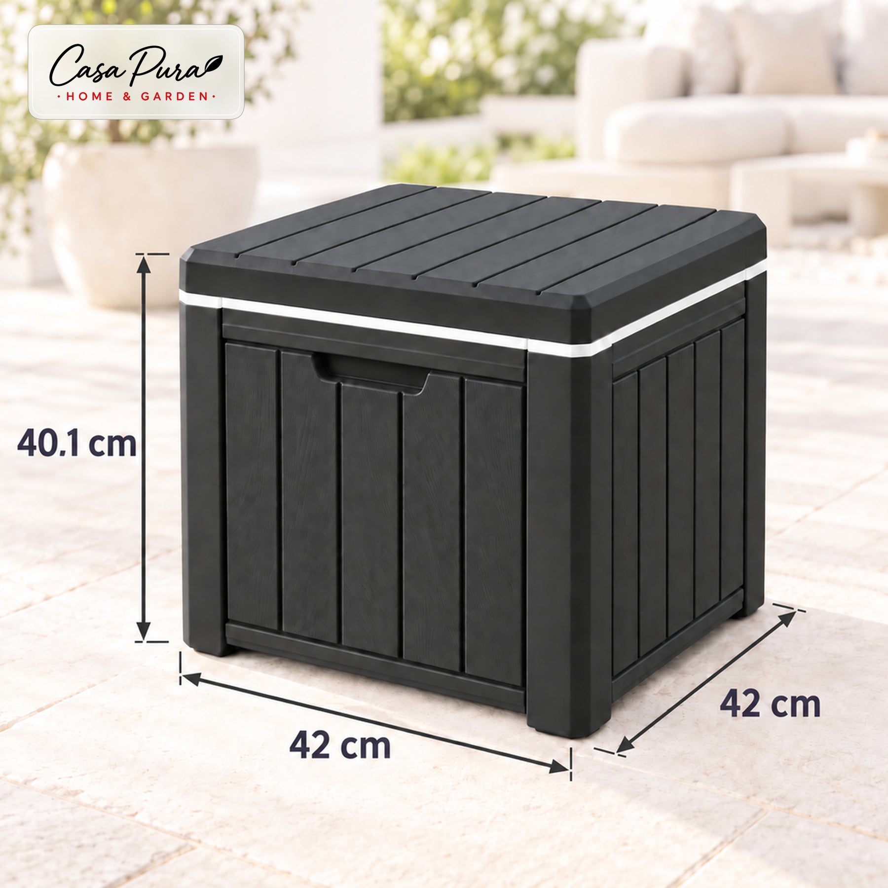 Drankkoeler | Arctic | Koelbox van 37 L met Bijzettafel-Functie in Houtlook | 2 Kleuren