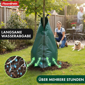 Bewateringszak voor bomen | 75L & 100L waterzak met druppelsysteem | Herbruikbare boomwaterzak van PVC