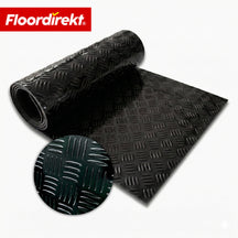 PVC-vloerbedekking | Bullet | Riffelplaat-look | Antislip & Onderhoudsvriendelijk | Meterware / Op maat gesneden | 110 cm breedte