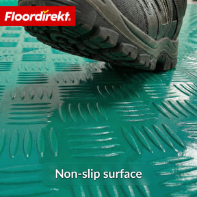 PVC-vloerbedekking | Bullet | Riffelplaat-look | Antislip & Onderhoudsvriendelijk | Meterware / Op maat gesneden | 110 cm breedte