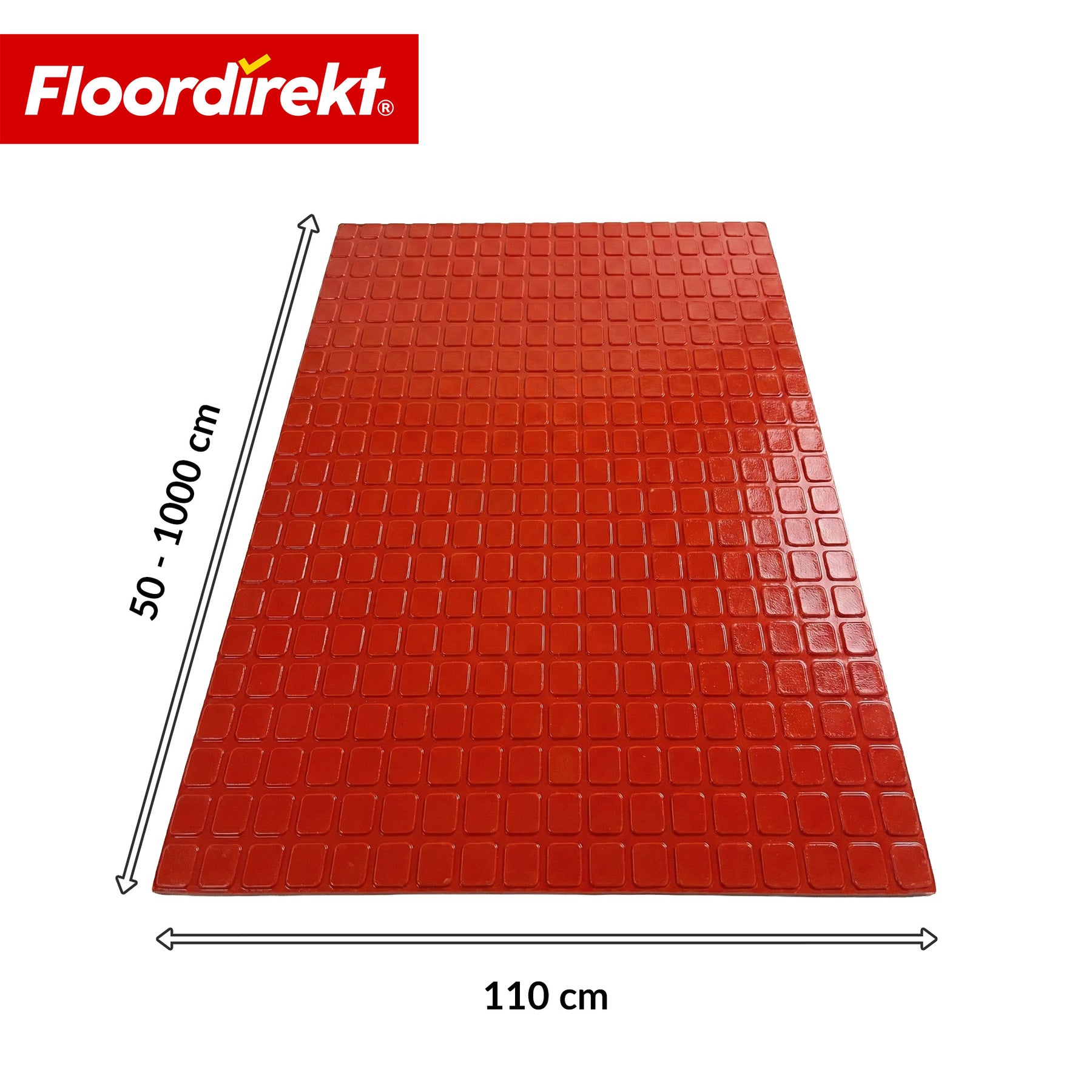 PVC-vloerbedekking | Check Quadra | Vierkantmotief | Antislip & onderhoudsvriendelijk | Per meter / op maat gesneden | 110 cm breed
