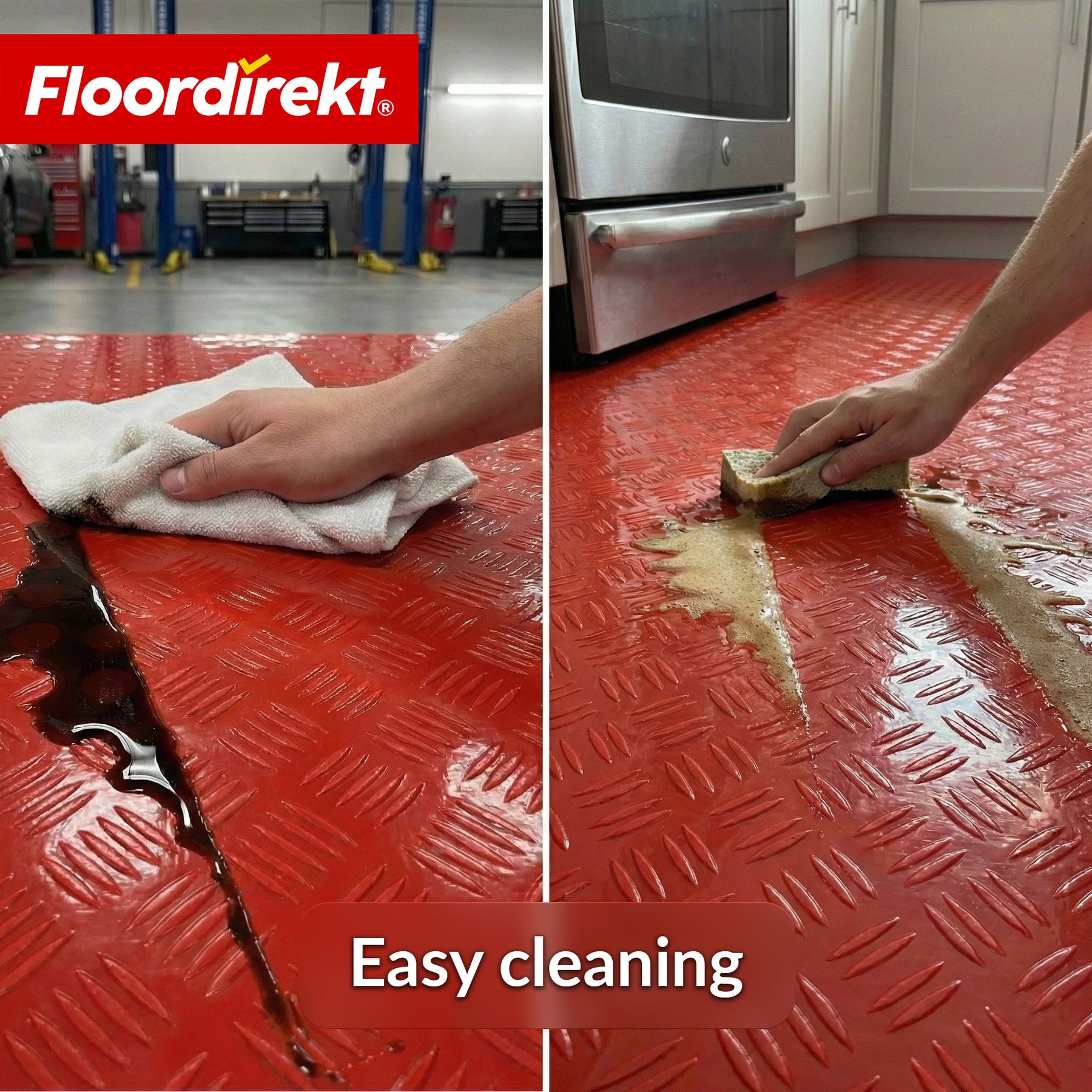 PVC-vloerbedekking | Bullet | Riffelplaat-look | Antislip & Onderhoudsvriendelijk | Meterware / Op maat gesneden | 110 cm breedte